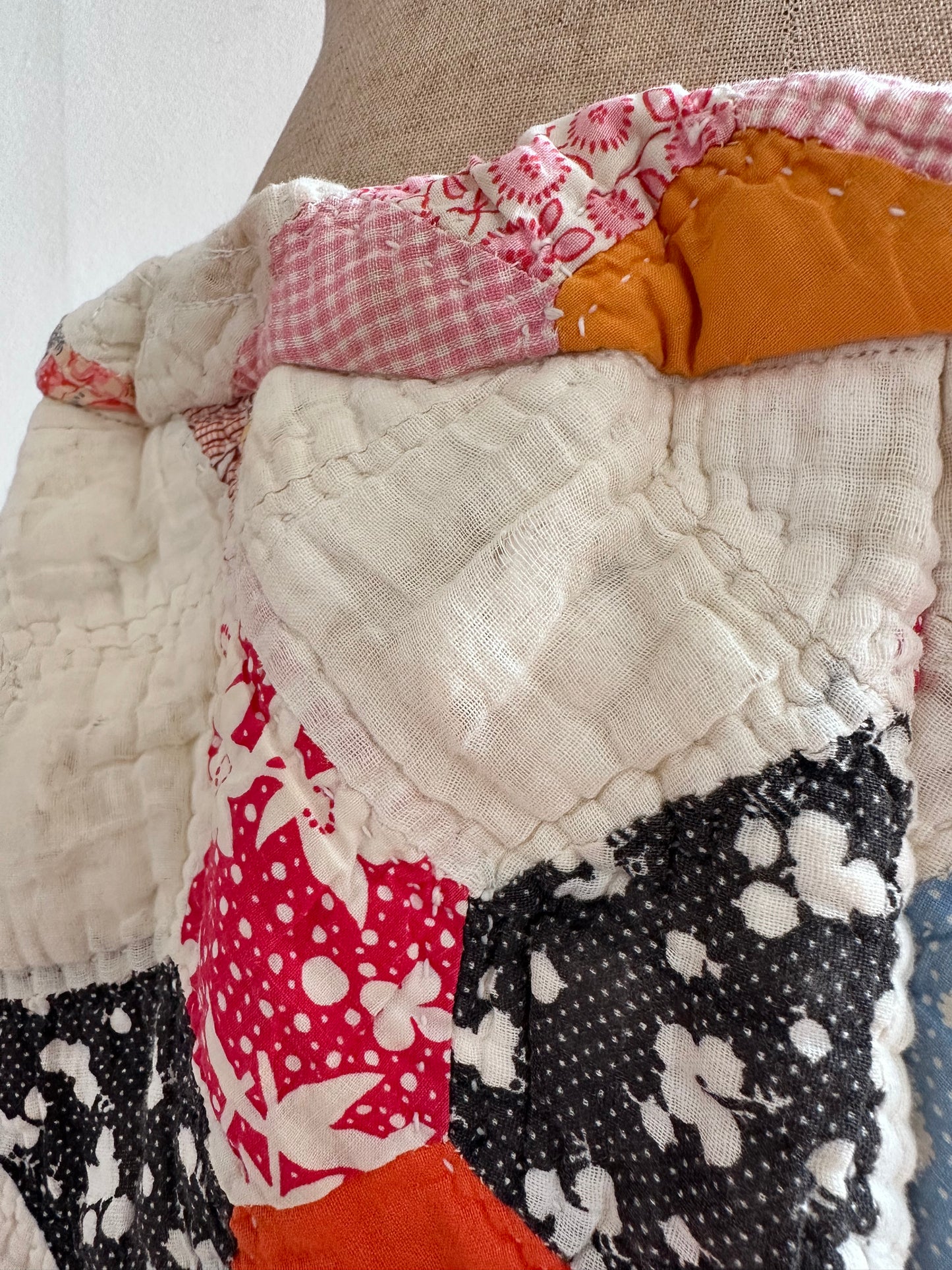 old quilt short pants