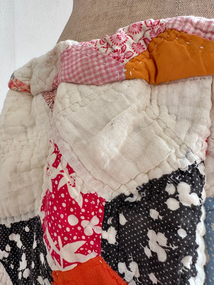 old quilt short pants