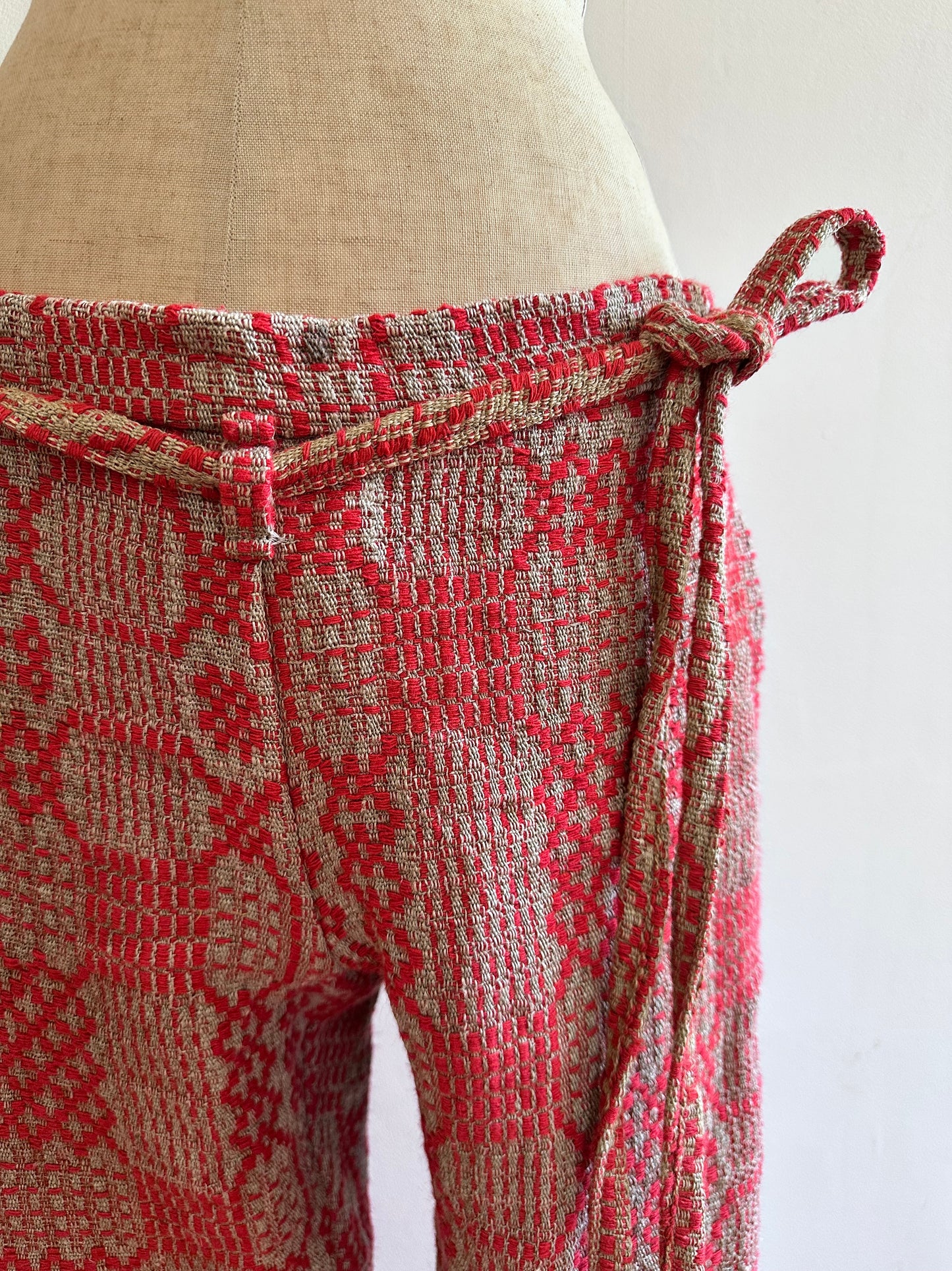 old coverlet slim flare pants / red