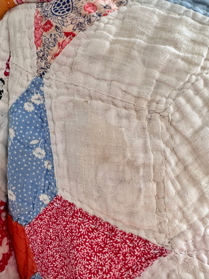 old quilt short pants