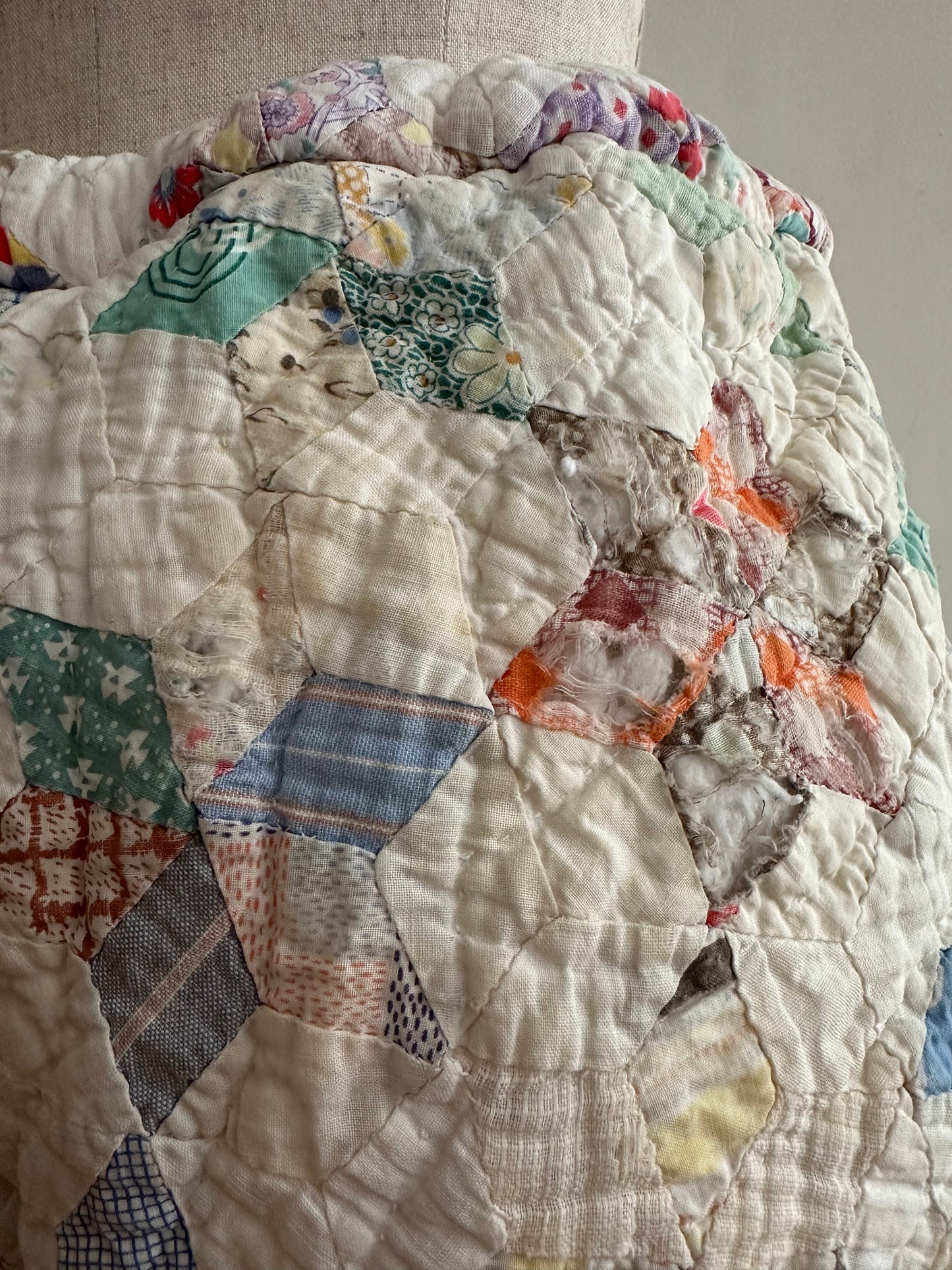 old quilt short pants
