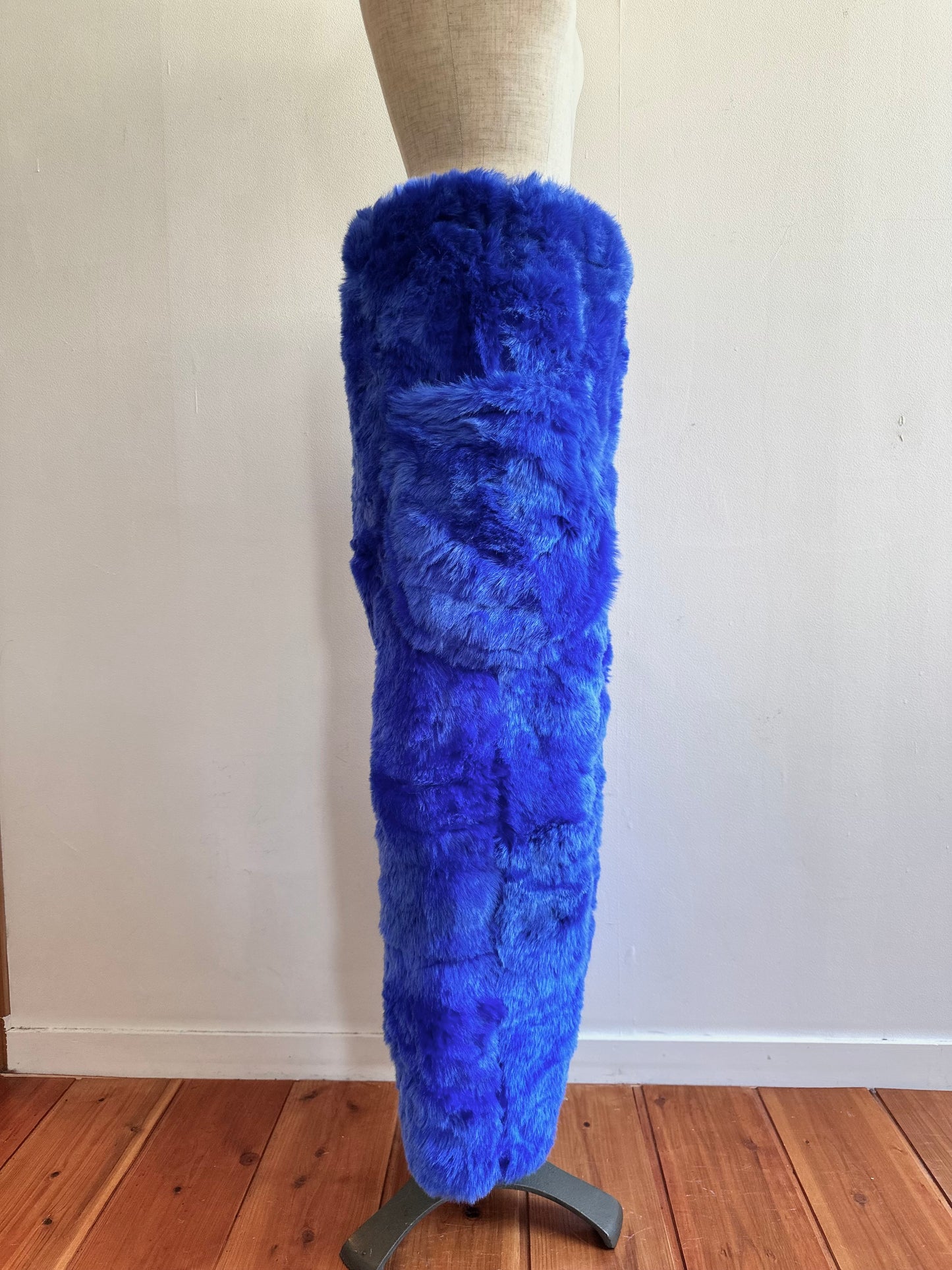 old fur pants / lapis lazuli
