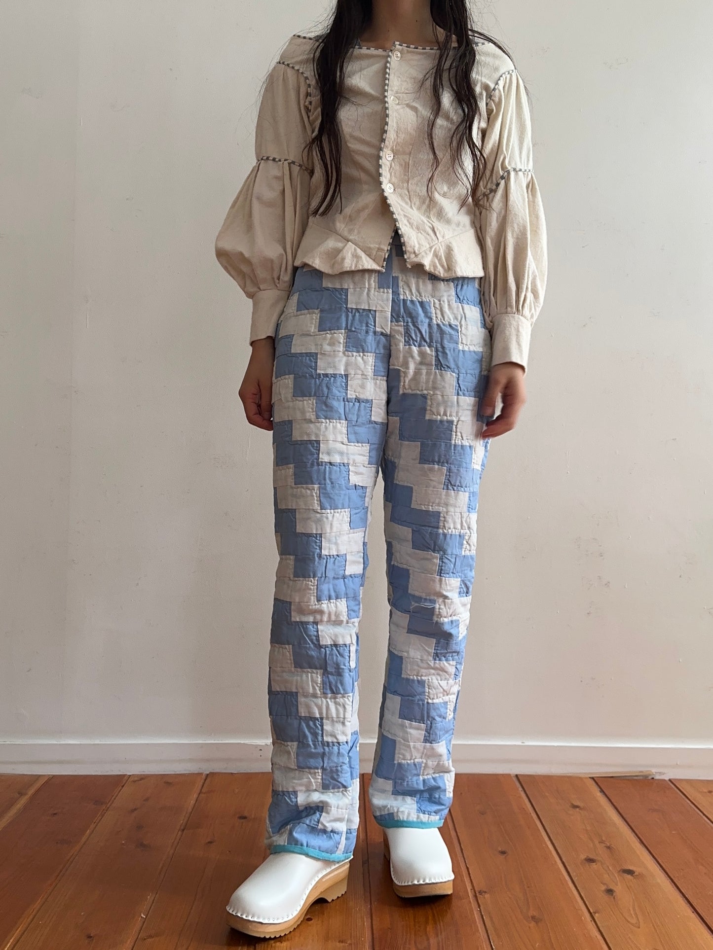 old quilt slim pants