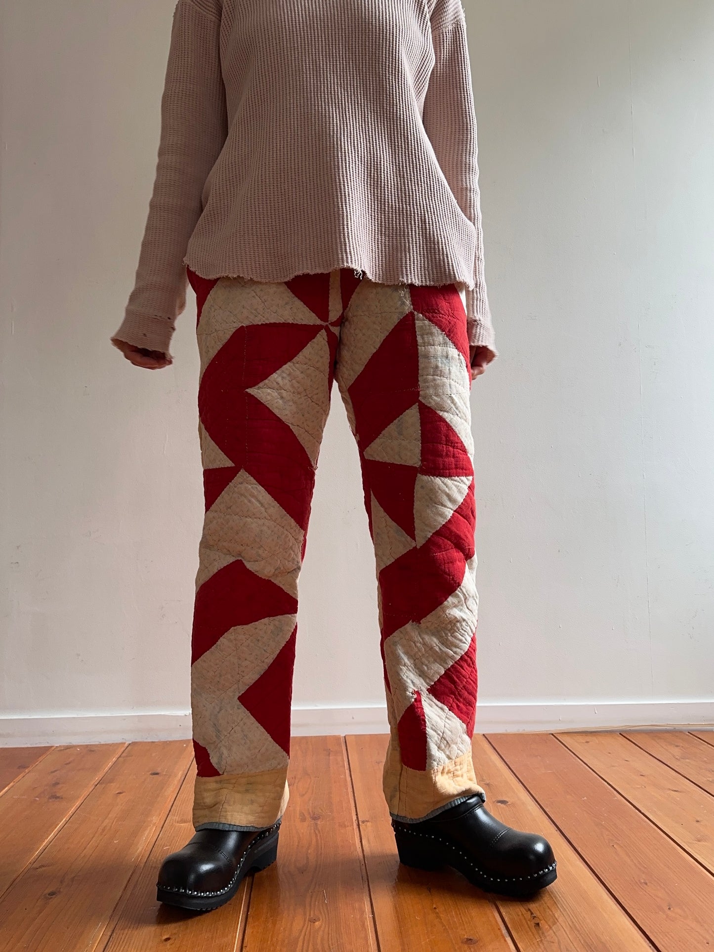 antique quilt slim pants