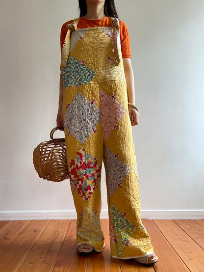 semi-antique quilt huge overall