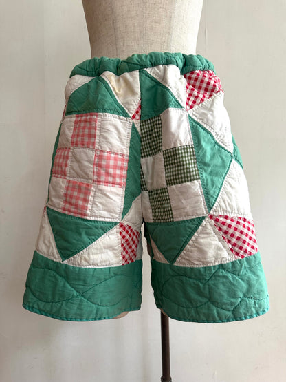 old quilt short pants