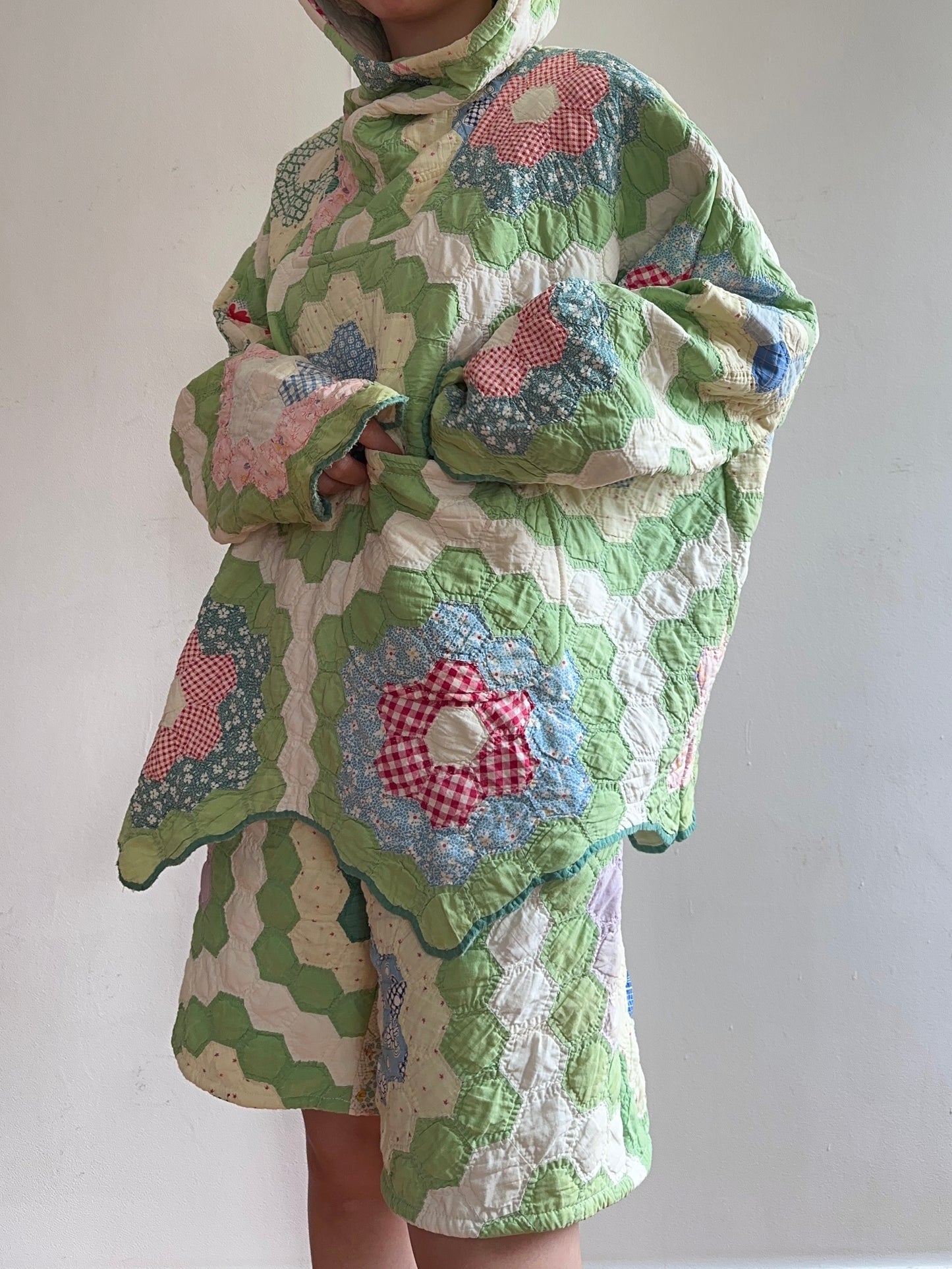 old quilt parka
