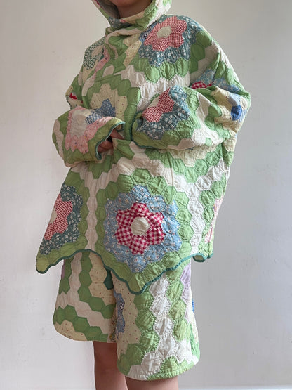old quilt parka
