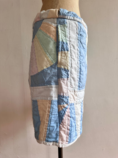 old quilt short pants