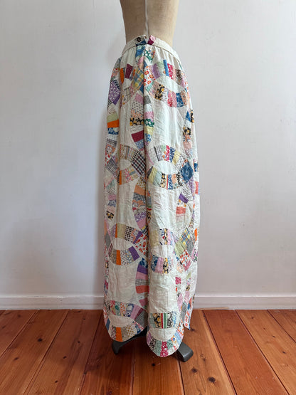 old quilt little change skirt
