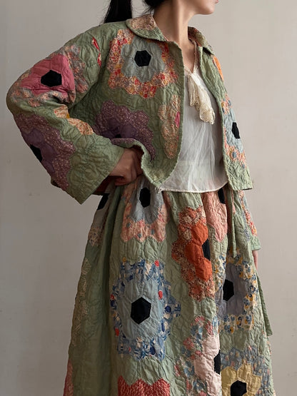 old quilt short jacket