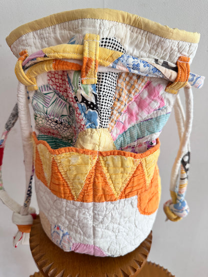 old quilt pocket bag