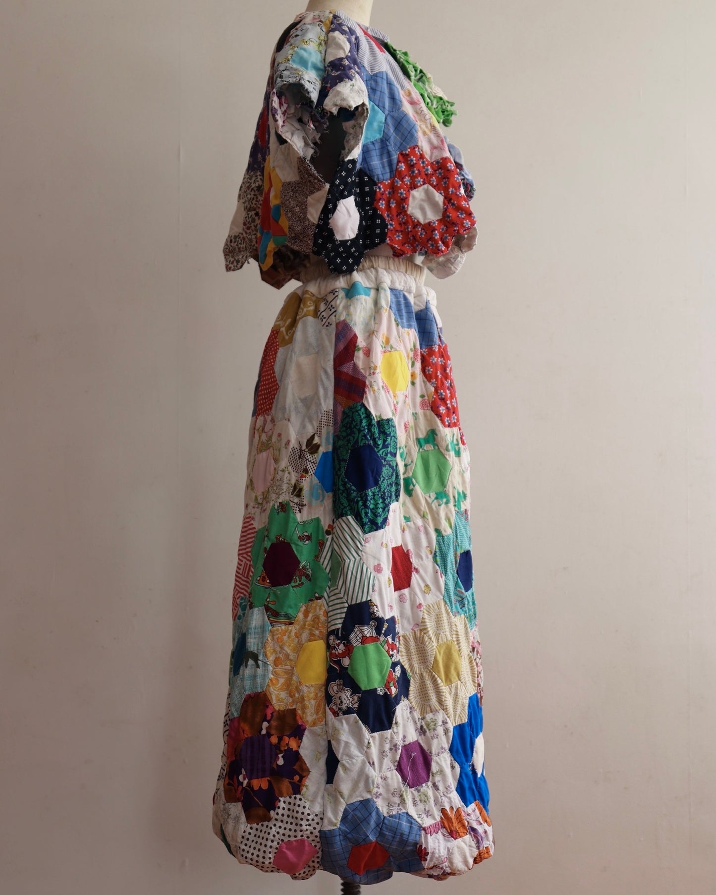 old quilt double face bloomin' two piece
