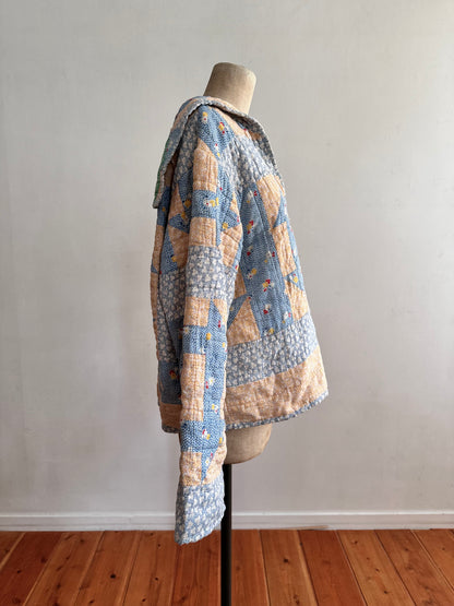 antique quilt sailor shirt