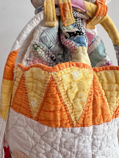 old quilt pocket bag