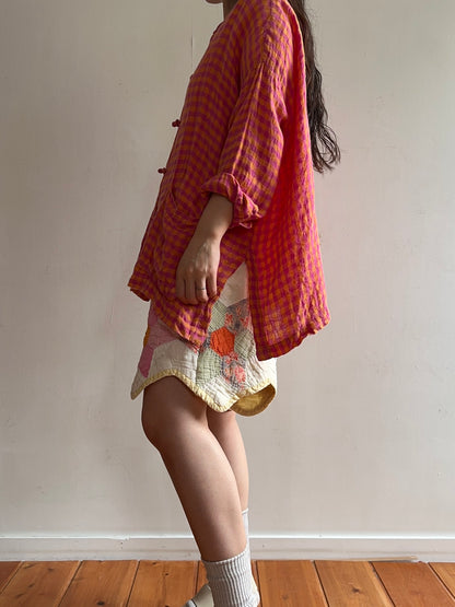 old quilt short pants