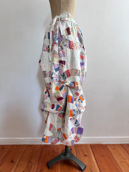 old quilt little change skirt
