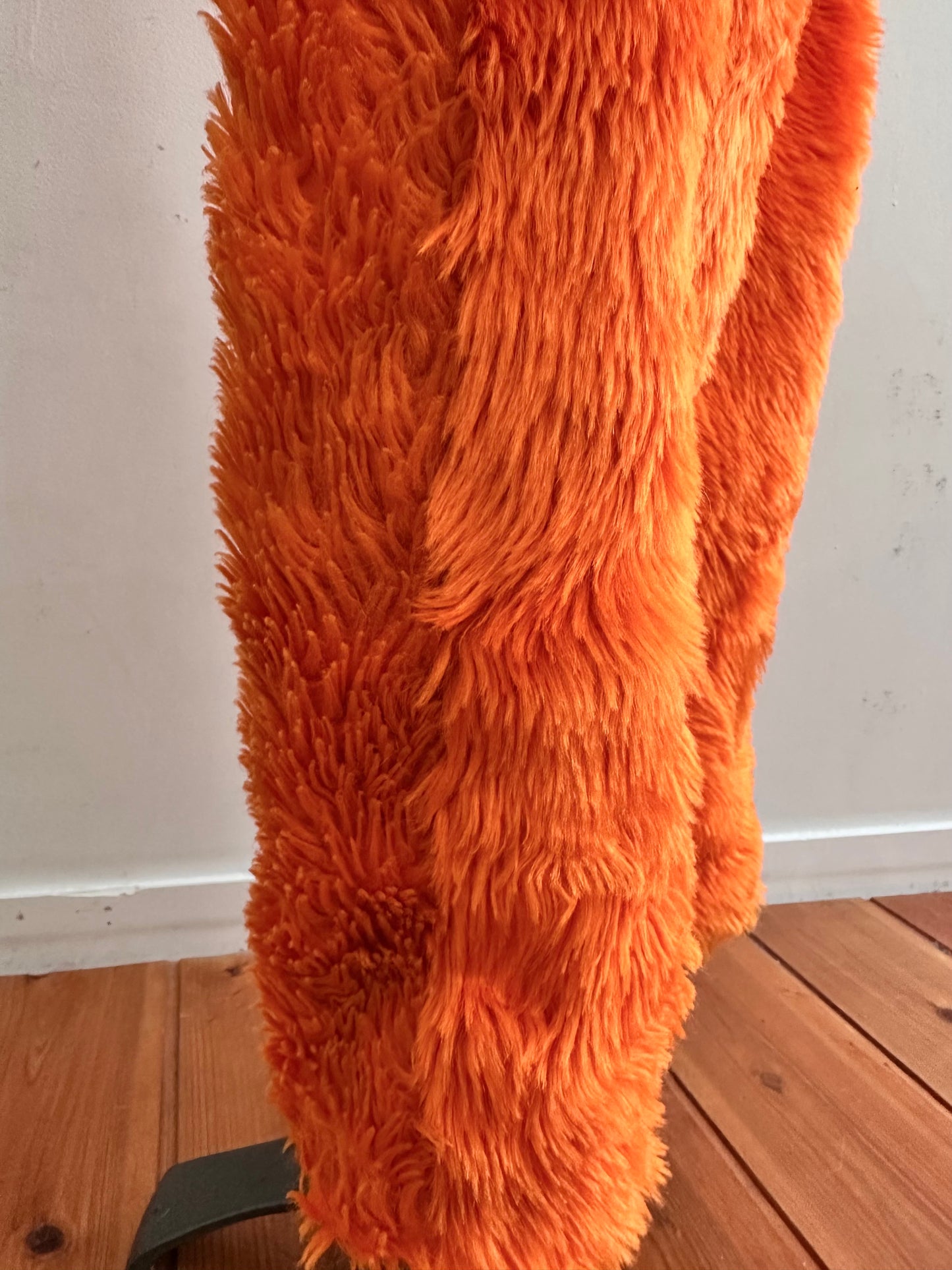 old fur pants /orange