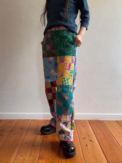 old quilt slim pants