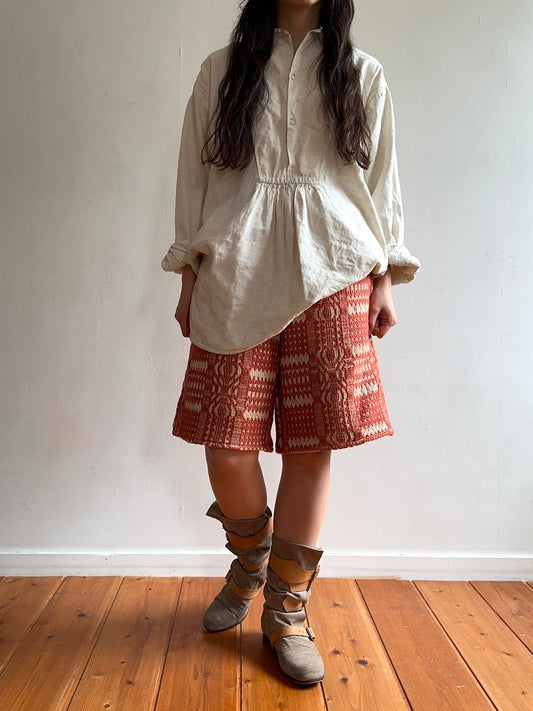 old coverlet short pants / terracotta