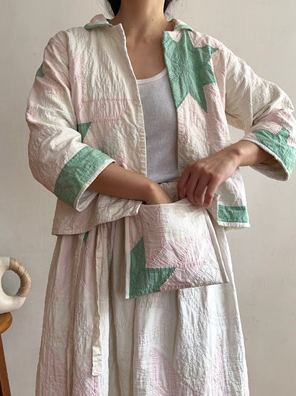 antique quilt short jacket