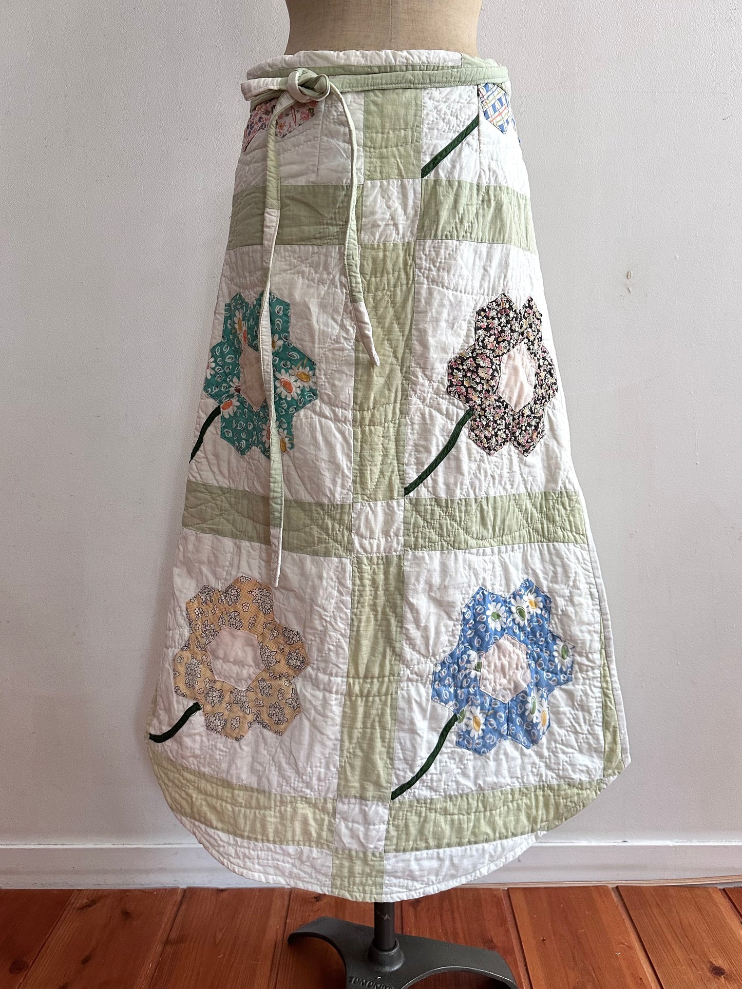 old quilt wrap skirt