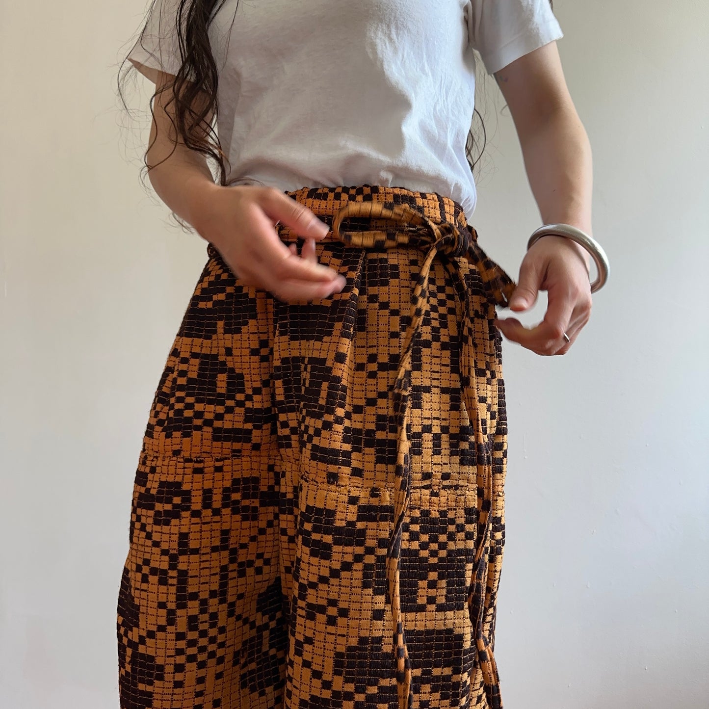 old coverlet tuck wide pants