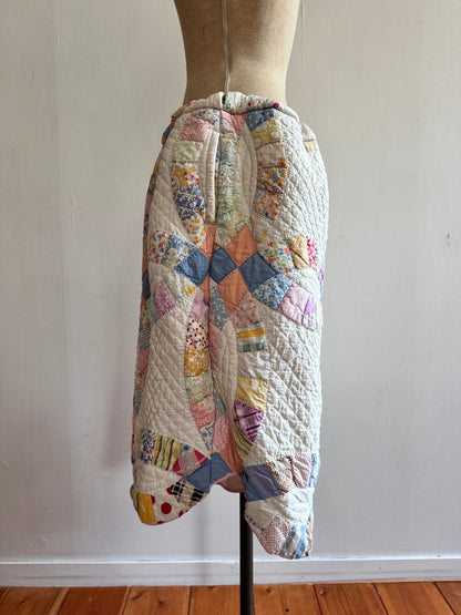 old quilt tuck short pants