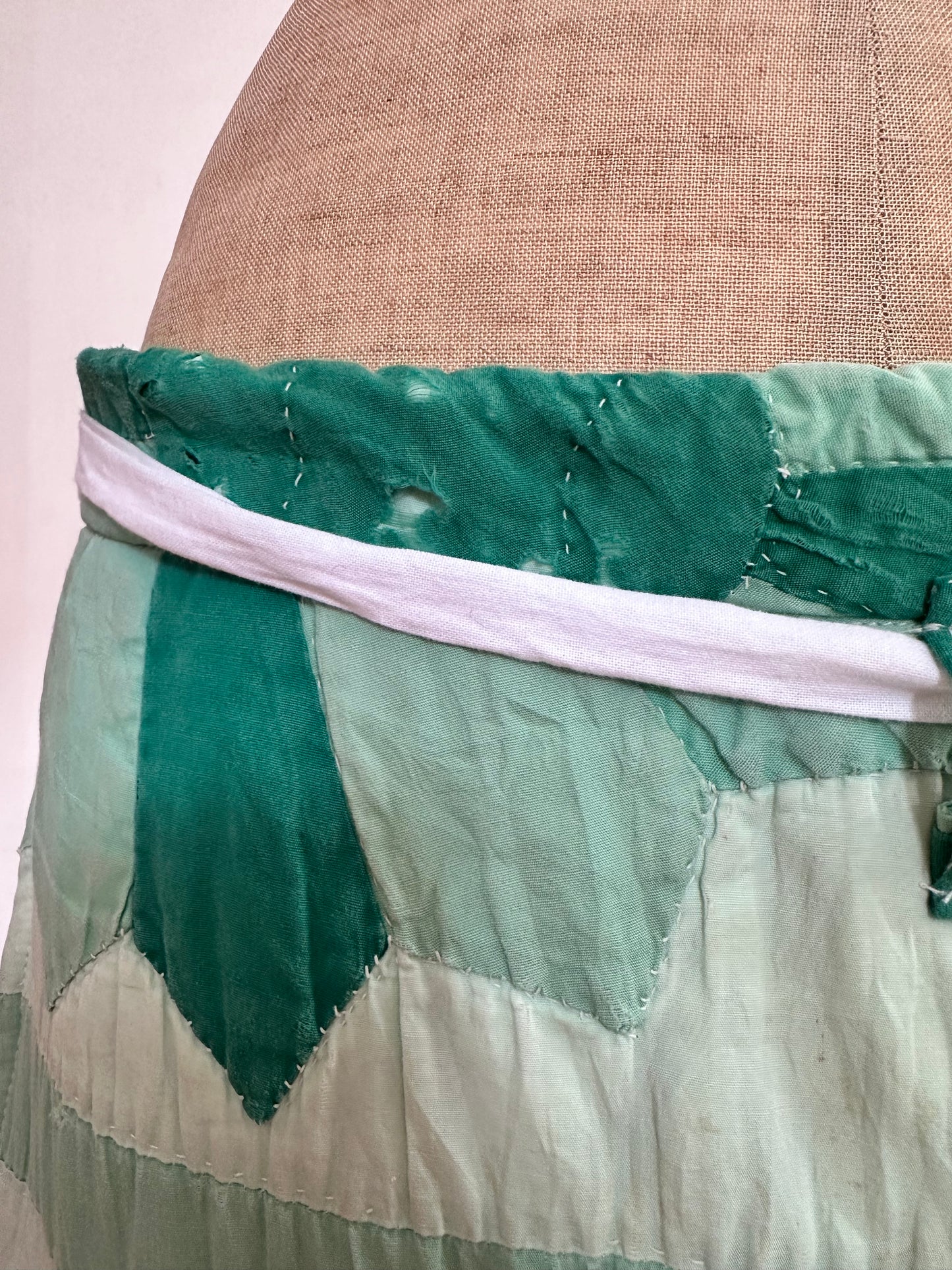 old quilt slim pants “boro”