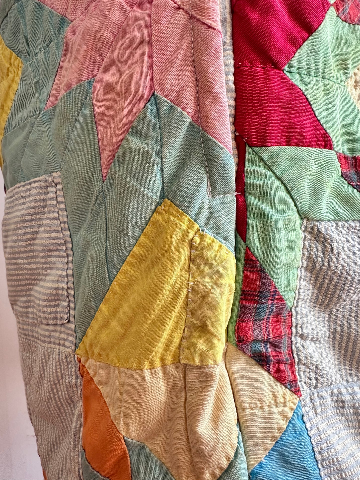 old quilt short pants