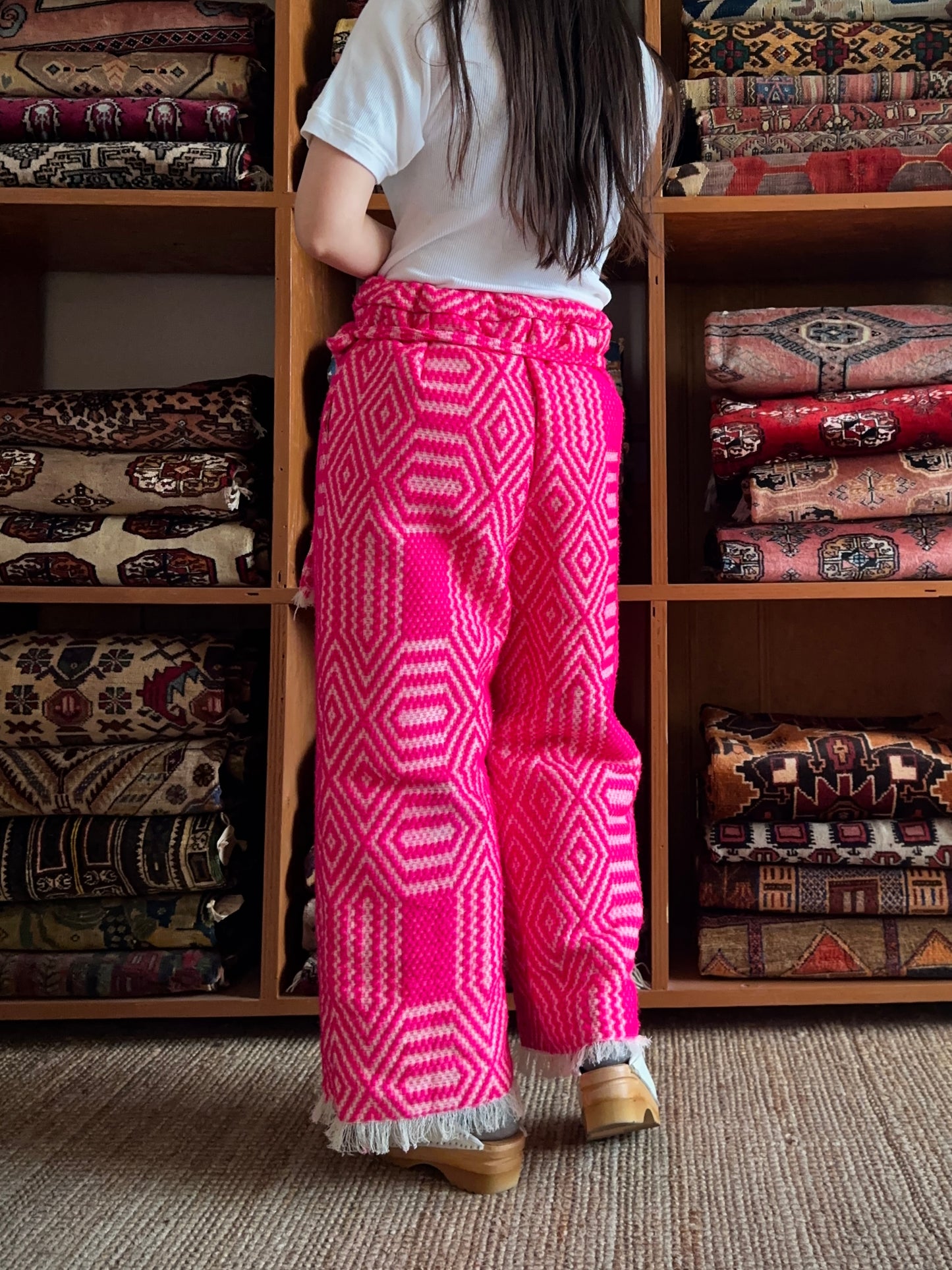 old coverlet tuck wide pants