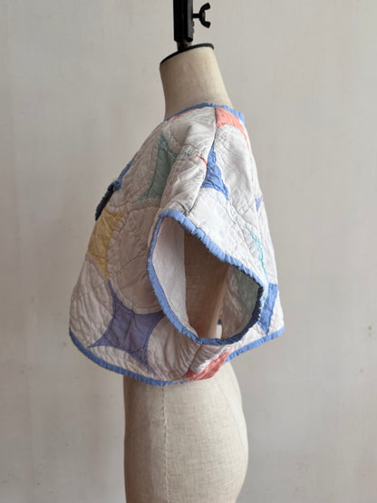 old quilt petal bolero