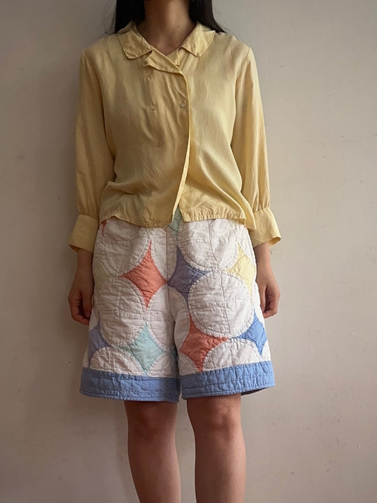 old quilt short pants