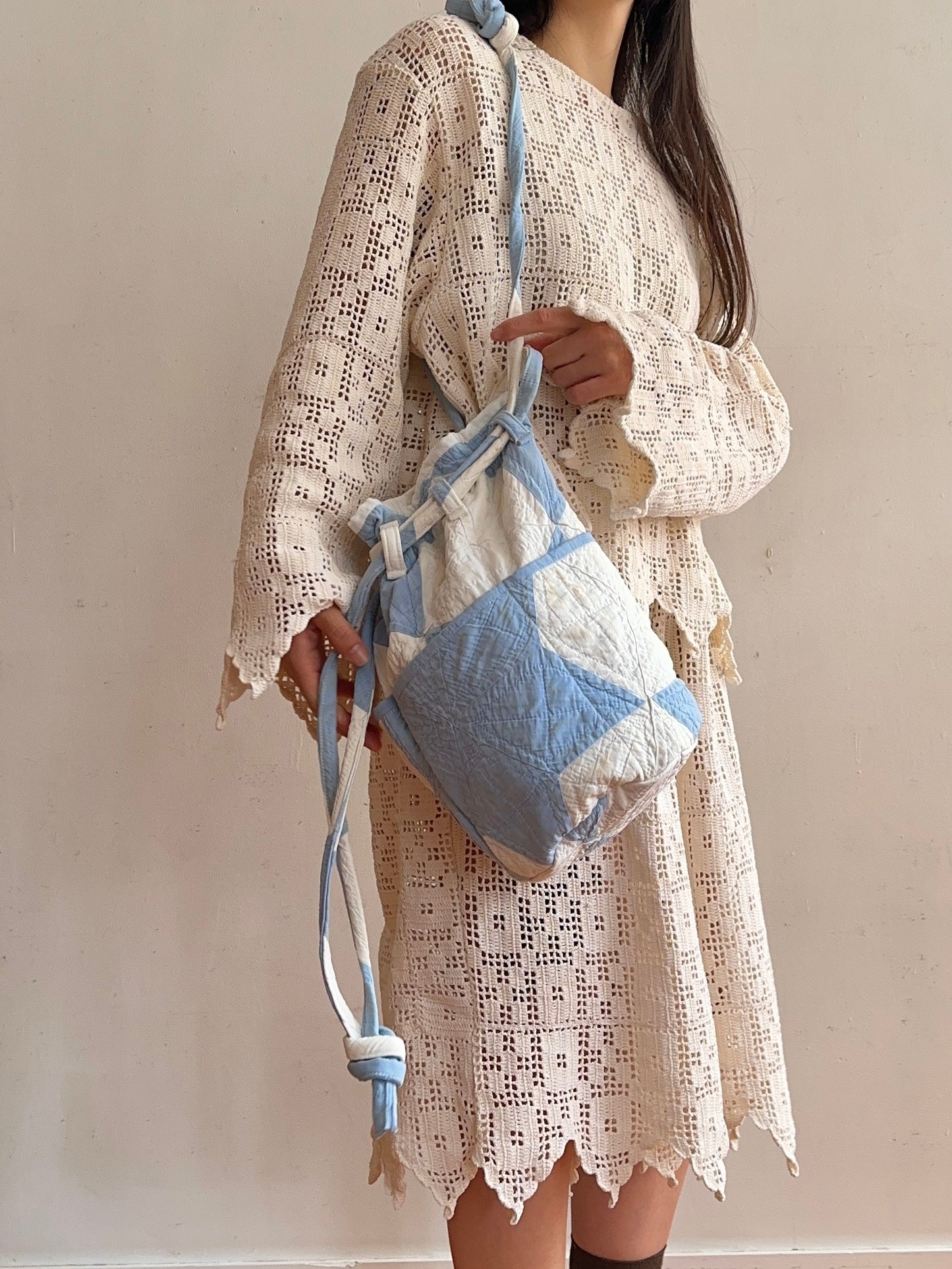 old quilt pocket bag