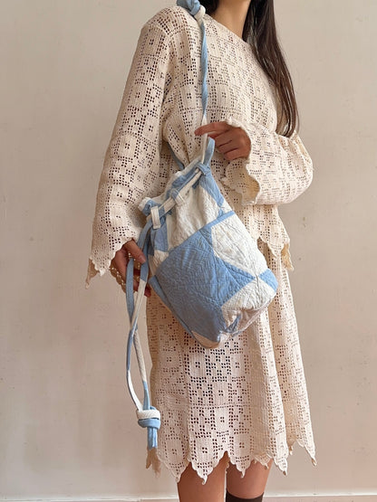 old quilt pocket bag