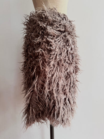 old fur short pants /grayge