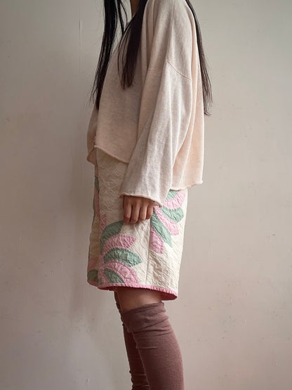 old quilt short pants