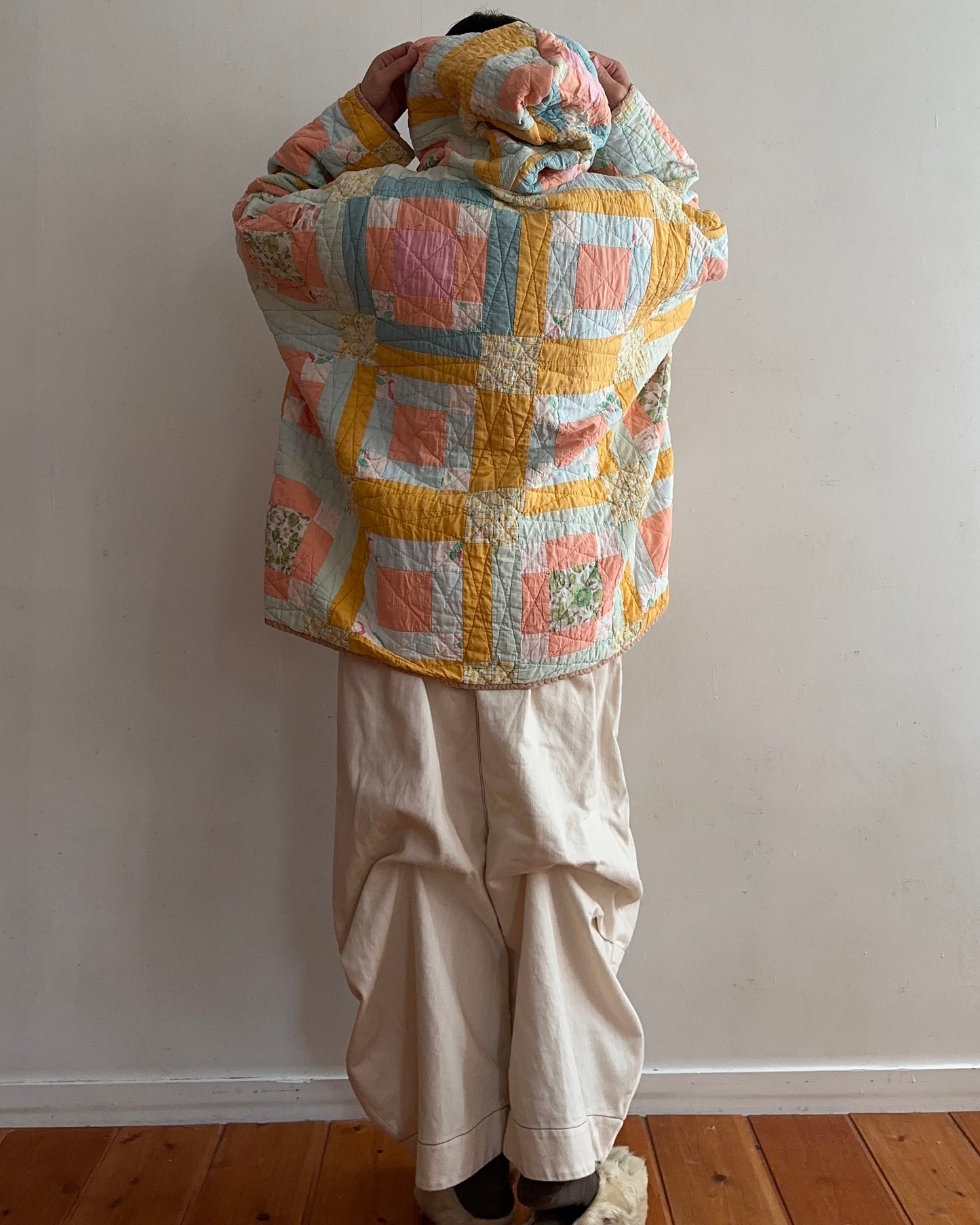 old quilt parka
