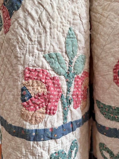 old quilt many tuck pants