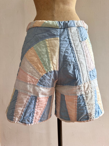 old quilt short pants