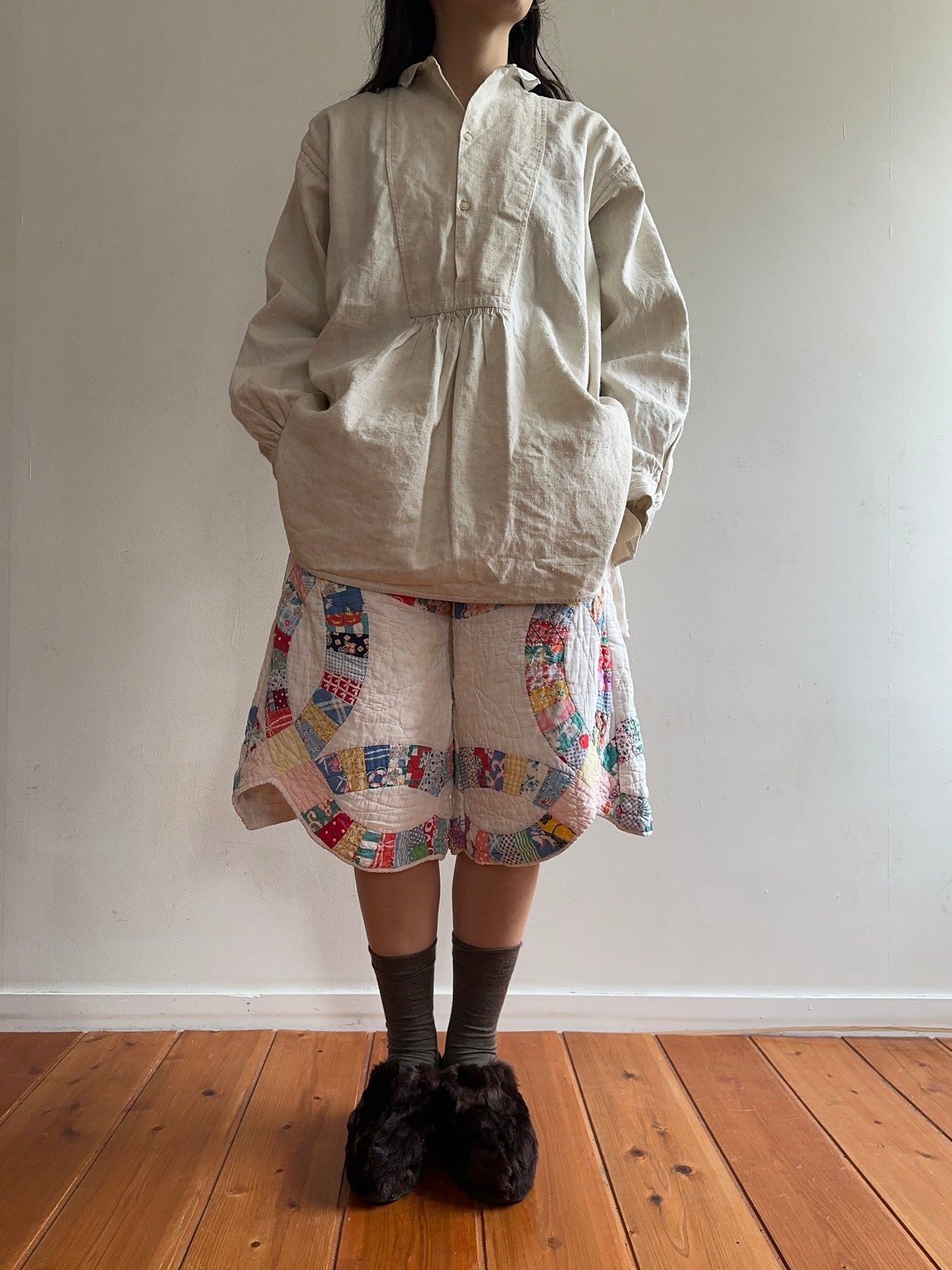 old quilt half pants