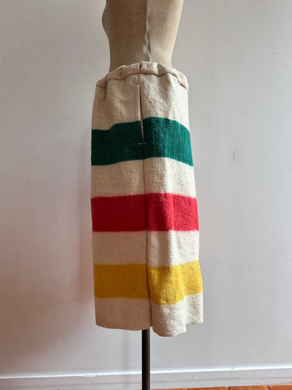 old blanket short pants / border