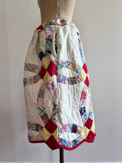 old quilt tuck short pants