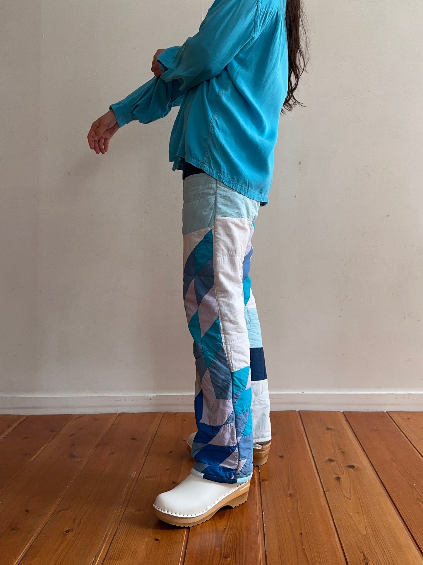 old quilt slim pants