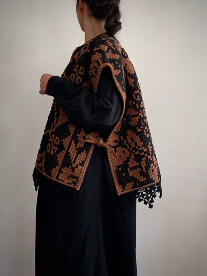 old coverlet wide vest