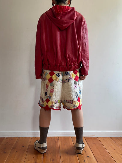 old quilt tuck short pants
