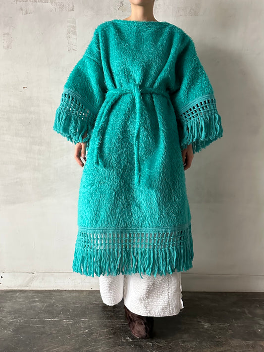 old fur fringe dress