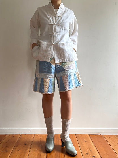 old quilt short pants