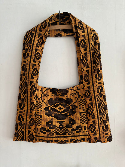 old coverlet monk bag / orange