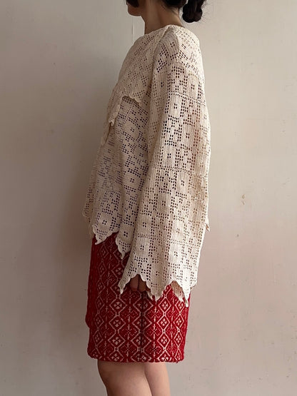 old crochet lace sailor shirts